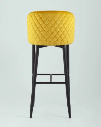 Стул барный Оскар велюр Оранжевый_4