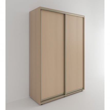 Шкаф-купе 2-х дверный Акцент-Сим Д 1400х600 Дуб молочный_0