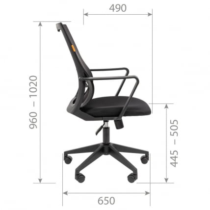 Кресло руководителя Chairman 545 БП Серый_4