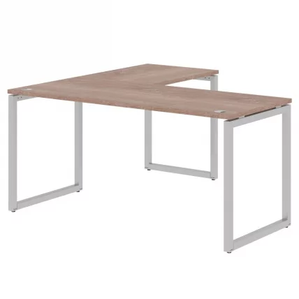 Стол угловой правый XTEN-Q XQCT 1615 R Дуб Сонома Алюминий_0