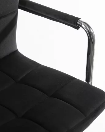 Офисное кресло для персонала DOBRIN TERRY Черный велюр MJ9-101_7