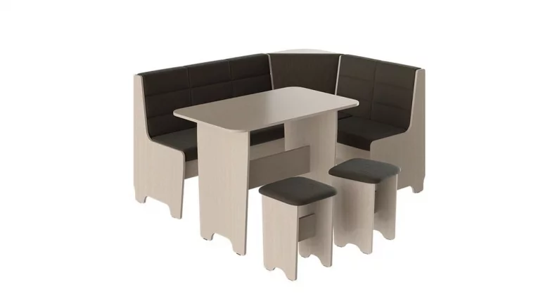 Кухонный уголок Техас Исп.2 Дуб Белфорт/Кашемир коричневый_0