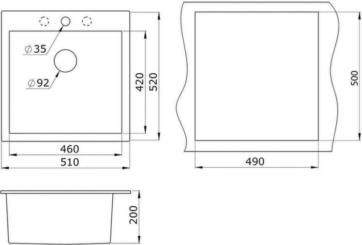 Кухонная мойка GRANULA 5102 Арктик_1