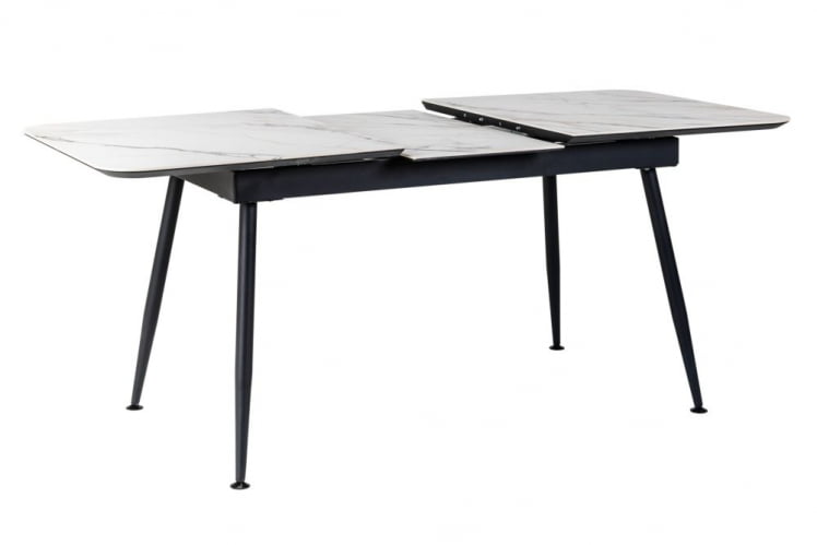 Стол Месси раздвиж. 140-180 Светлый мрамор/Бабочка_2