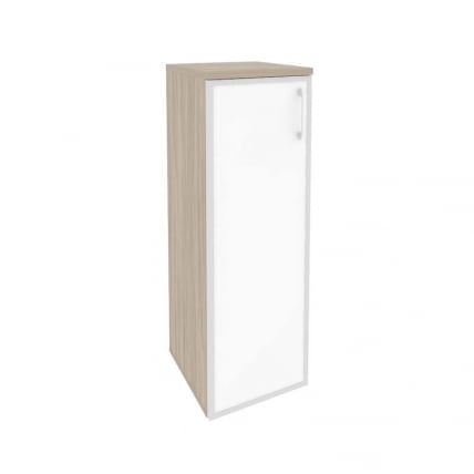 Шкаф средний узкий левый ONIX O.SU-2.4R(L) white Дуб Аттик_0