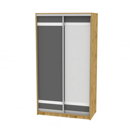 Шкаф-купе B-230х120х60-2(ДВ-Графит-D9D10)_0