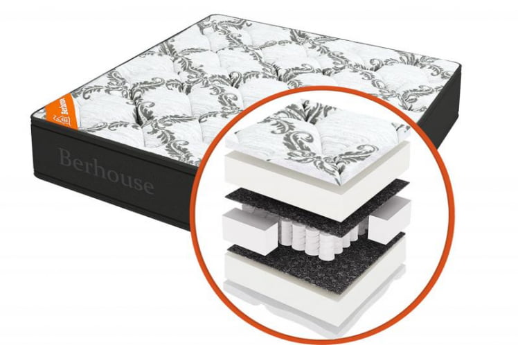 Матрас Mega холкон TFK Gray Night (Berhouse) Размер: 1200х2000 мм_0