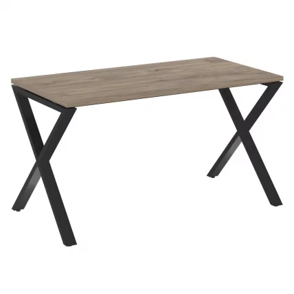 Стол рабочий LOFT VR.L-SRX-3.7 Металл черный Тиквуд темный_0