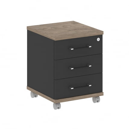 Тумба мобильная SHIFT SK.TM Тиквуд Темный/Антрацит_0