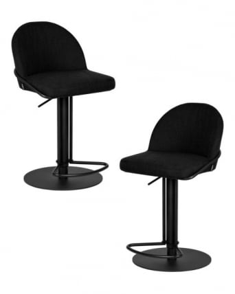 Стул барный ДОБРИН ОЛИВЕР (черная ткань (СЛР-10)) 2 шт / DOBRIN OLIVER (SLR-10))_0