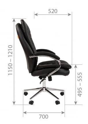 Офисное кресло Chairman 795 Черное_5