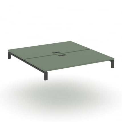 Двойной стол надставка на две опорные тумбы CONCEPT CN.DSN-007 Дуб Кобо Антрацит_0