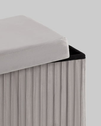 Пуф складной с ящиком Store Square Серый_5