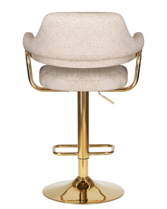 Стул барный DOBRIN CHARLY GOLD (бежевый твид (LEO26))_4