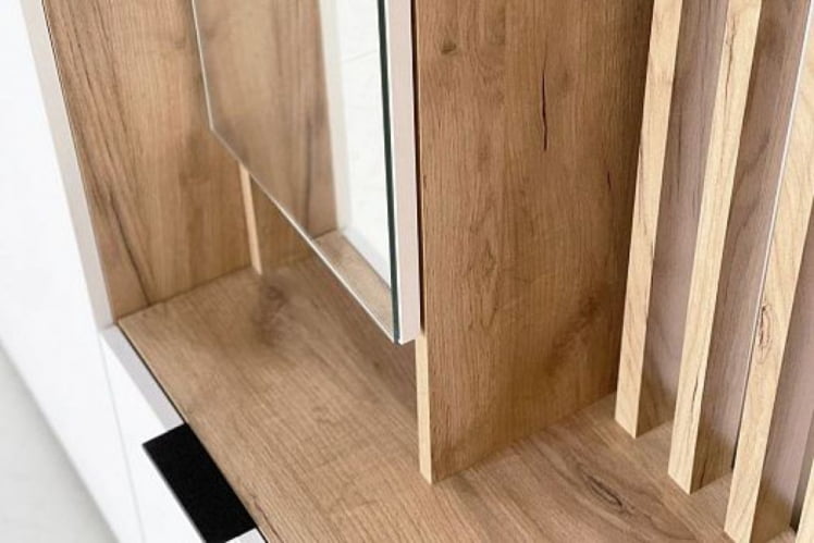 Прихожая Бери MPR-021 Дуб крафт золотой/белое дерево_6