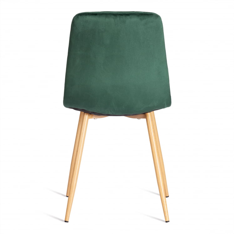Стул CHILLY (mod. 7094-1) вельвет/металл, 44,5х52,5х86 см, dark green (темно-зеленый) HLR57 / натуральный_3