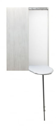 Шкаф со встроенной гладильной доской Iron Slim Eco (левый, купе) Беленый дуб_1