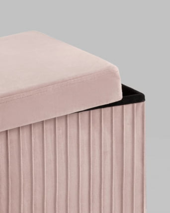 Пуф складной с ящиком Store Square Пыльно-розовый_2