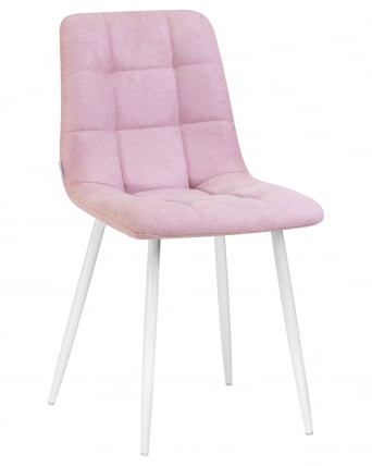 Стул обеденный DOBRIN ALEX белые ножки Сиреневая ткань UF860-04B_0