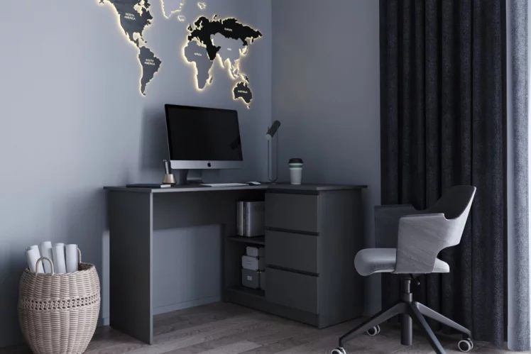 Стол угловой МОРИ МС-16/2 Графит_0