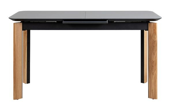 Стол раскладной Combi Glass 120-150 Automatic Natur/Dark matte glass_3