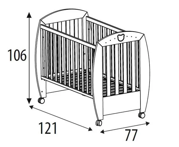 Кровать Micuna Valeria Relax 120x60 Chocolate_1