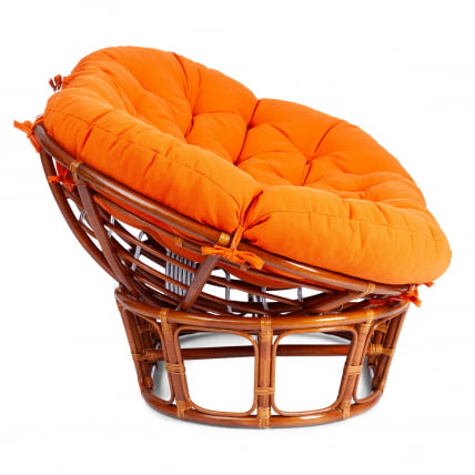 Диван MAMASAN/МАМАСАН 23/02 W /с подушкой/ подушка 182х119 см, 169х102х80 см, Cognac (коньяк), ткань, оранжевый, С 23_1