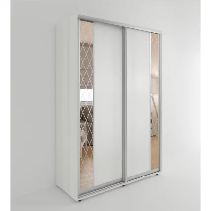 Шкаф-купе 2-х дверный Акцент-Вера ДР 1000х600  Выбеленное дерево_0