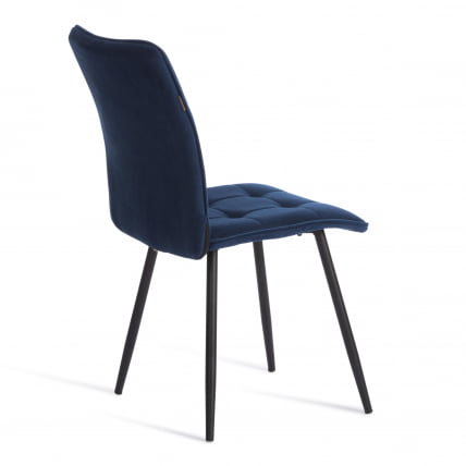 Стул обеденный Bari велюр, 46х55х89, Blue (синий)_2