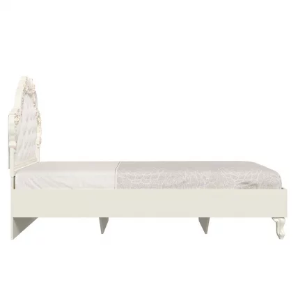 Кровать полутороспальная 1200 Луиза ЛД 665.290.000.001 Алебастр Шампань_2