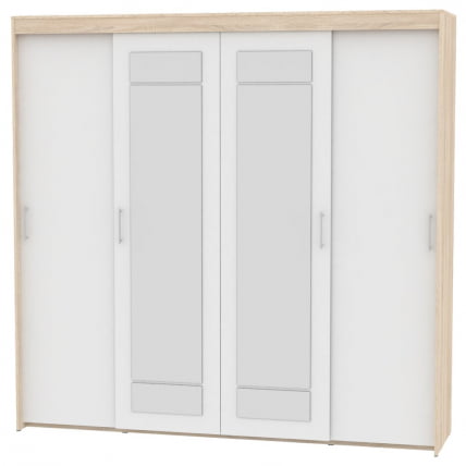 Шкаф-купе T-5-230х235х45-M(ДСС-Белый-8)_0