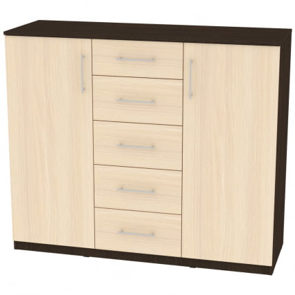 Комод Калисто(K33)1147х1352х468ручкарейлинг160мм(Венге-ДМ)_0