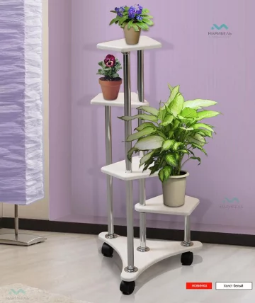 Подставка под цветы В-6 Холст белый_0