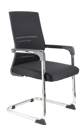 Кресло для посетителей Everprof Visit Сетка Черный_1