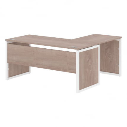 Стол письменный угловой левый XTEN-QP XQPCT 1615 L Дуб Сонома Белый_0