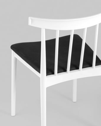 Стул пластиковый Ranch с мягким сиденьем Белый_6