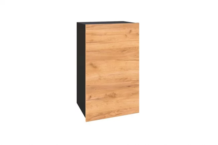 Шкаф кухонный 450 Шервуд ЛД 281.330.000.024 Черный Дуб золотой_0