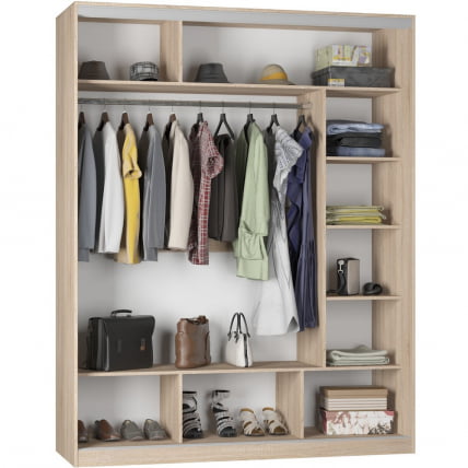 Шкаф-купе Б-220х180х60-2(Венге-ДМ-Д9Д10Д9) / B-220х180х60-2(Венге-ДМ-D9D10D9)_1