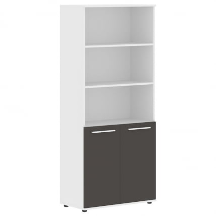 Шкаф с одним комплектом глухих малых дверей ЕДИС ЕХCС 85.5 Мокко Белый Белый / EDIS EHCS_0