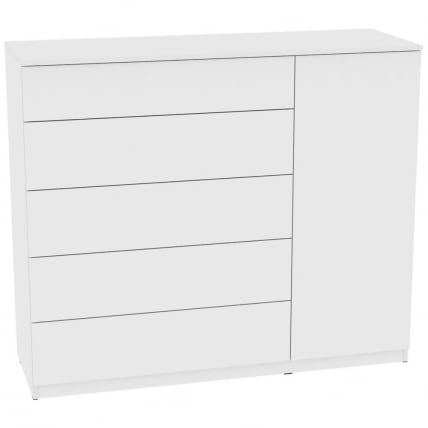 Комод Калисто(K39)1147х1352х468PUSHtoOPEN(Белый)_0