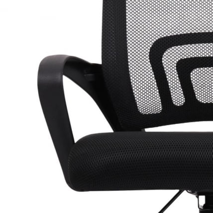 Кресло CРОМЕКС (КРОМЕКС) Топ CХ-695 ХРОМ сетка/ткань ТВ черное / CROMEX Top CH-695 TW_7