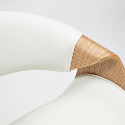 Кресло BEND натуральный, кож/зам белый_4