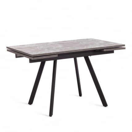 Стол VIGO ЛДСП/HPL/металл, 120 x 80 x 30 х 30 х 75 см, Мрамор черный/черный_0