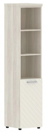 Шкаф колонка с глухой малой дверью и топом (левый) Torr LUX TLHC 42.5 L Сосна Эдмонд Латте_0