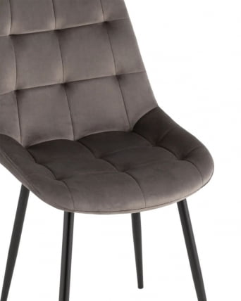 Стул Флекс New велюр антрацитовый 2 шт._6