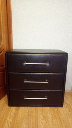 Комод с мягкой обивкой Элис тип 1 Темный_2