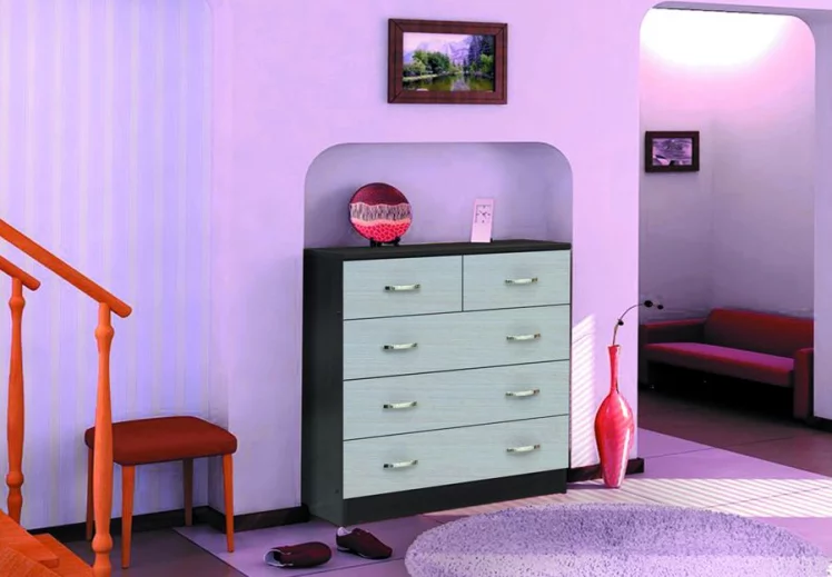 Комод №6 дуб венге + дуб белфорд_0