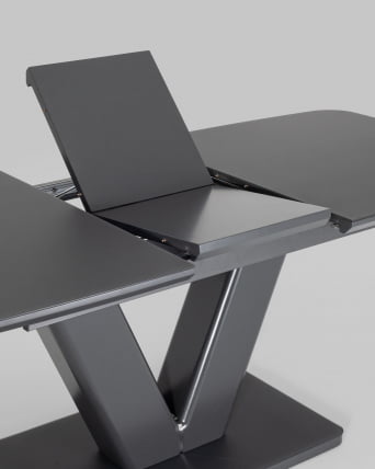 Обеденный стол Вильнюс раскладной 160-200x90 Серый_5