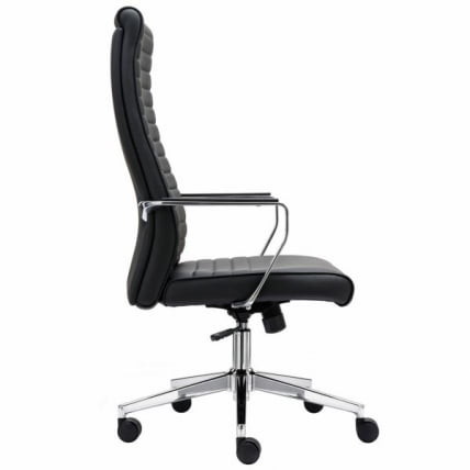 Кресло руководителя БРАБИКС ПРЕМИУМ Соло ЕКС-730, алюминий, хром, экокожа, черное / BRABIX PREMIUM Solo EX-730,_2