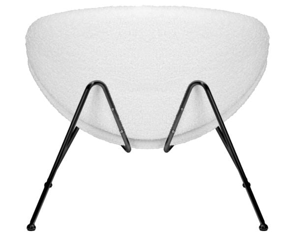 Кресло дизайнерское ДОБРИН ЕМИЛЙ (белый (букле) ткань, черное основание) 2 шт / DOBRIN EMILY_6